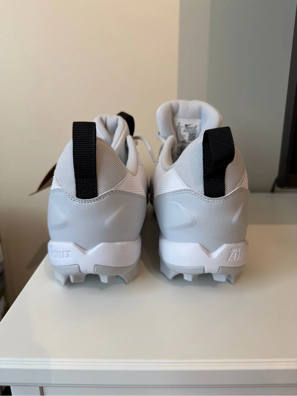 Nike Force Trout 9 Pro MCS Baseball Cleats FB9728-102 White/Silver‎ Men Size 12